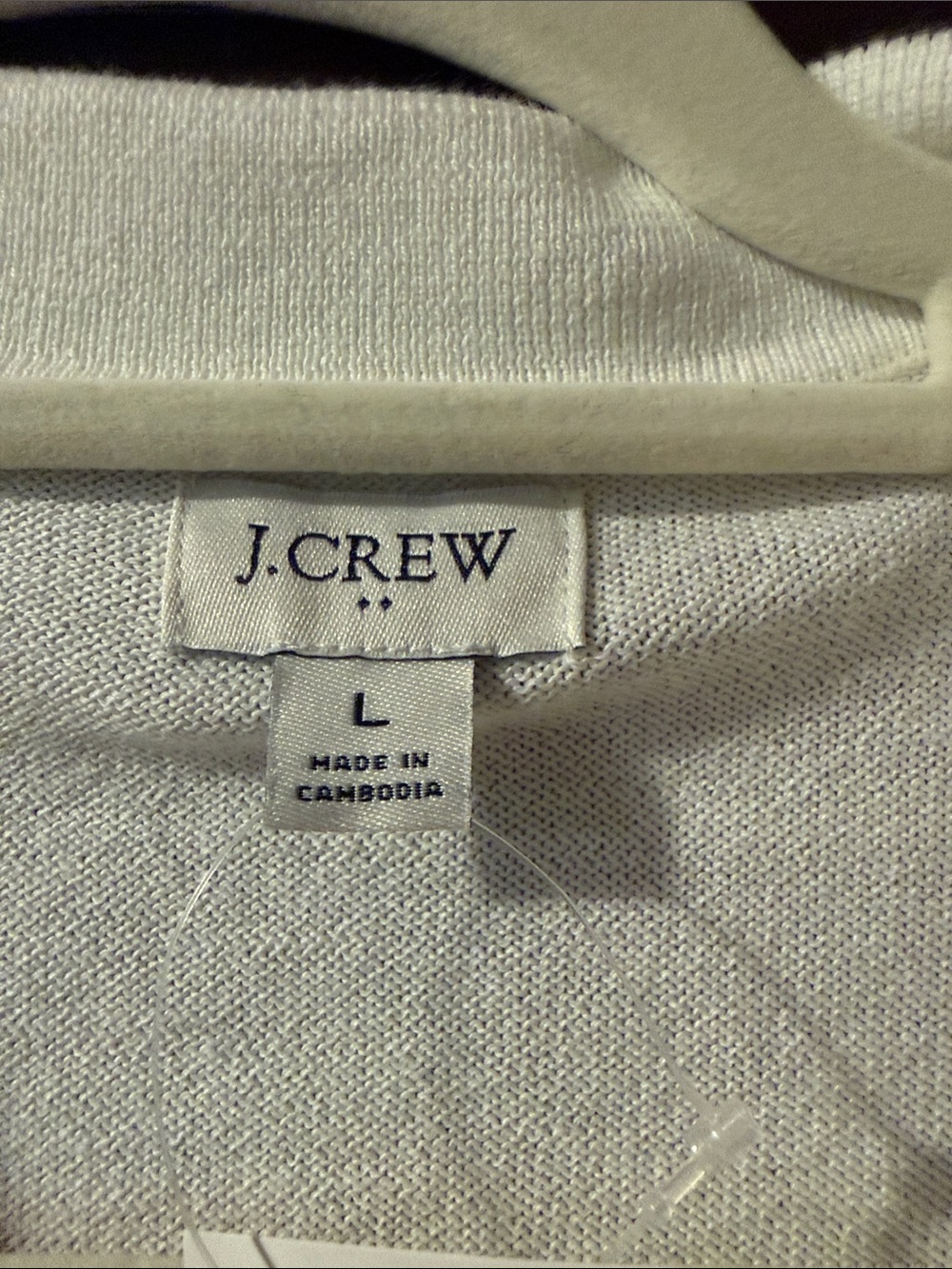 J. Crew Women's White Collared Pullover Sweater - Picture 2 of 3